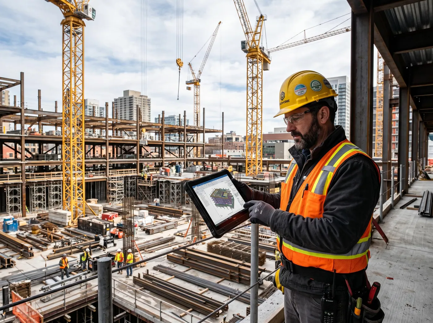 Tablette durcie — CHANTIER / BTP